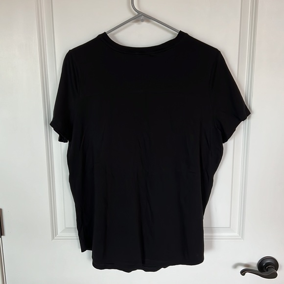 Soma WKND Pima Cotton Short Sleeve Black Tee. - Picture 2 of 6
